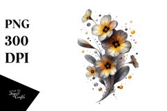 Shiny Primrose with Metallic Insertions Clipart Product Image 3