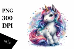 Vibrant Baby Unicorn PNG Product Image 3