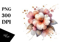 Watercolor Impatiens Clipart Product Image 1