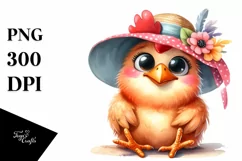 Funny Chicken Sun Eyes Goofy Teeth | Clipart Product Image 1