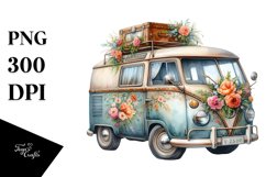 Vintage Campervan Oilish Clipart Product Image 3