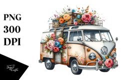 Vintage Campervan Oilish Clipart Product Image 1