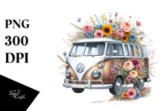 Vintage Campervan Oilish Clipart Product Image 3