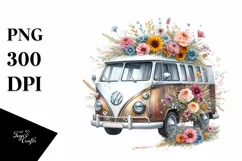 Vintage Campervan Oilish Clipart Product Image 3