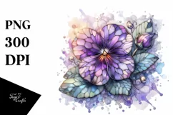 Pastel Wooden Stained Violet PNG Product Image 1
