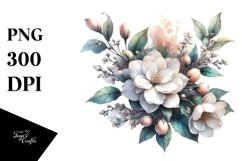 Watercolor Jasmine Clipart Product Image 1