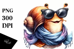 Vibrant Snail Funny Cute Silk Scarf Portrait Product Image 1