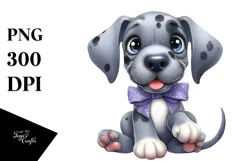 Happy Great Dane Clipart, Transparent PNG Product Image 1