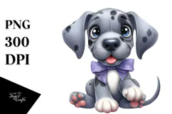 Cartoon Great Dane, Transparent PNG Product Image 1