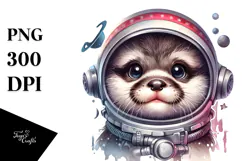 Energetic Baby Otter PNG Product Image 1