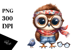 Baby Owl Standing Bandana es Product Image 1
