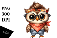 Baby Owl Standing Bandana es Product Image 1
