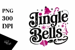 Retro Jingle Bells Christmas Png Product Image 5