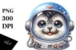 Energetic Baby Seal PNG Product Image 1