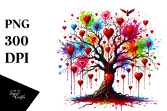 Colorful Rainbow Tree PNG Product Image 1