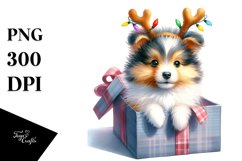 Expressive Baby Shetland Sheepdog PNG Product Image 3
