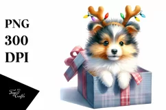 Expressive Baby Shetland Sheepdog PNG Product Image 3