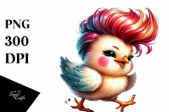 Happy Running Baby Chicken PNG Product Image 3