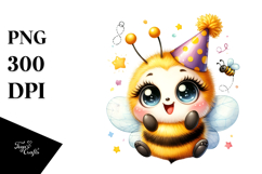 Energic Baby Bee Party Hat PNG Product Image 1