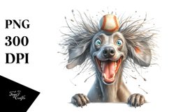 Baseball Weimaraner | Clipart Product Image 1