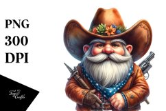Vibrant Cowboy Gnome PNG Product Image 3