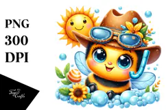 Baby Bee Cowboy Hat PNG Product Image 1