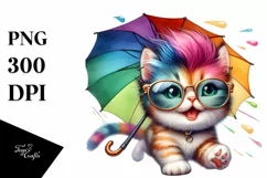Cute Baby Cat Running PNG Product Image 3