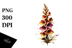 Wooden Foxglove Clipart Product Image 3