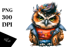 Cute Baby Owl Posing PNG Product Image 1