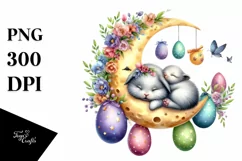 Easter Bunny Clipart |T-shirt, Mug PNG Product Image 1
