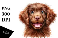 Happy Baby Chesapeake Bay Retriever PNG Product Image 1