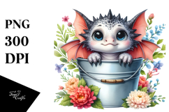 Cute Baby Dragon PNG Product Image 1