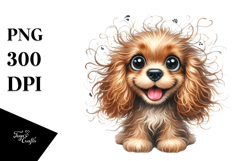 Watercolor Cocker Spaniel PNG Product Image 1