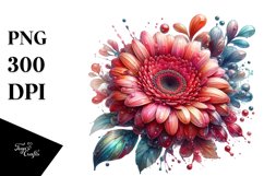 Detailed y Gerbera Clipart Product Image 1