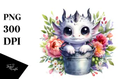 Cute Baby Dragon PNG Product Image 1