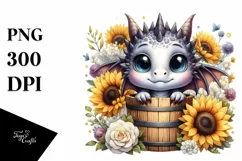 Cute Baby Dragon, High-Res PNG Product Image 1