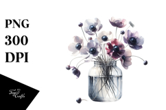 Abstract Watercolor Jar | Vibrant Anemone Product Image 1