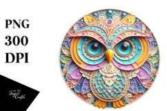 Pastel Owl with Metalic Accents Product Image 1