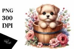 Cute Baby Dog PNG Product Image 1