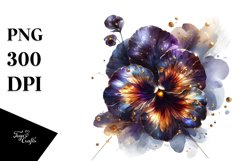 Shiny Pansy Splash Clipart Product Image 3