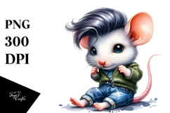 Cute Baby Mouse Playing, High-Res PNG Product Image 1