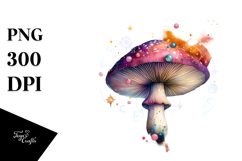 Vibrant Magical Celestial Mushroom Tarot JPEG Product Image 1