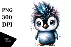 Bird with Punk Look PNG Product Image 1