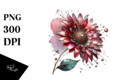 Detailed y Gerbera Splash Clipart Product Image 3