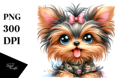 Baby Cartoon Yorkipoo PNG Product Image 1