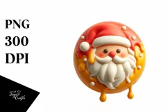 Colorful Santa 3D Martzipan PNG Product Image 1
