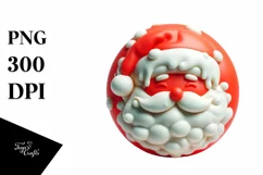 Colorful Santa 3D Martzipan PNG Product Image 1