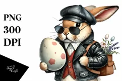 Goofy Bunny in Bandana and es PNG Product Image 1