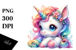 Pastel Baby Unicorn | Sublimation | Clipart Product Image 3