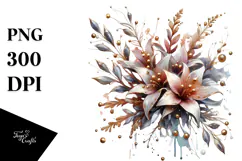 Shiny Lobelia with Golden Insertions PNG Product Image 1